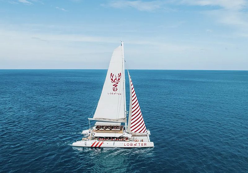 Ocean Voyager 78FT double-deck catamaran for large group parties in Phuket