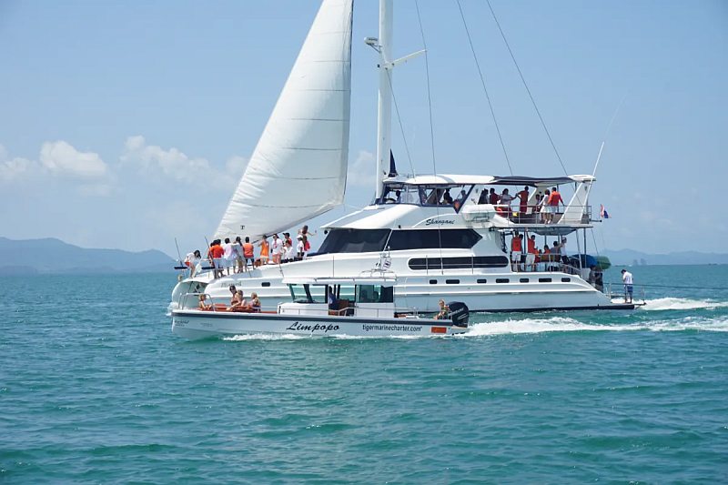 Party Catamarans to Rent in Phuket, Thailand for 50 Guests Party Catamarans to Rent in Phuket, Thailand for 50 Guests