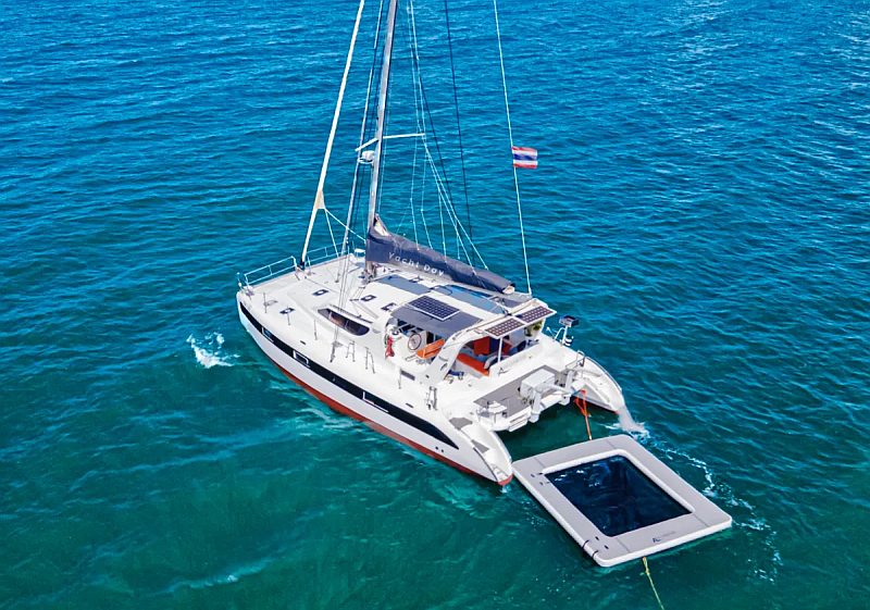 Lagoon 44 spacious catamaran for private parties and day charters in Phuket, Thailand